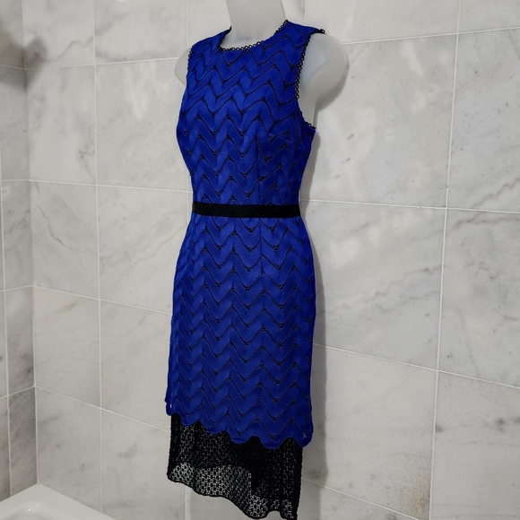 Antonio Melani Halloway Lace Sheath Dress 6 Sleeve - Picture 13 of 13